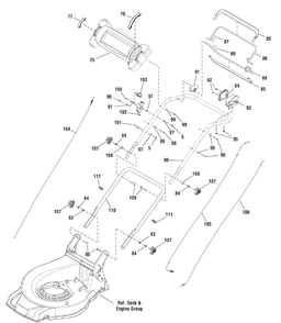 Part Location Diagram of 701280YP Murray Insert, Throttle Cover